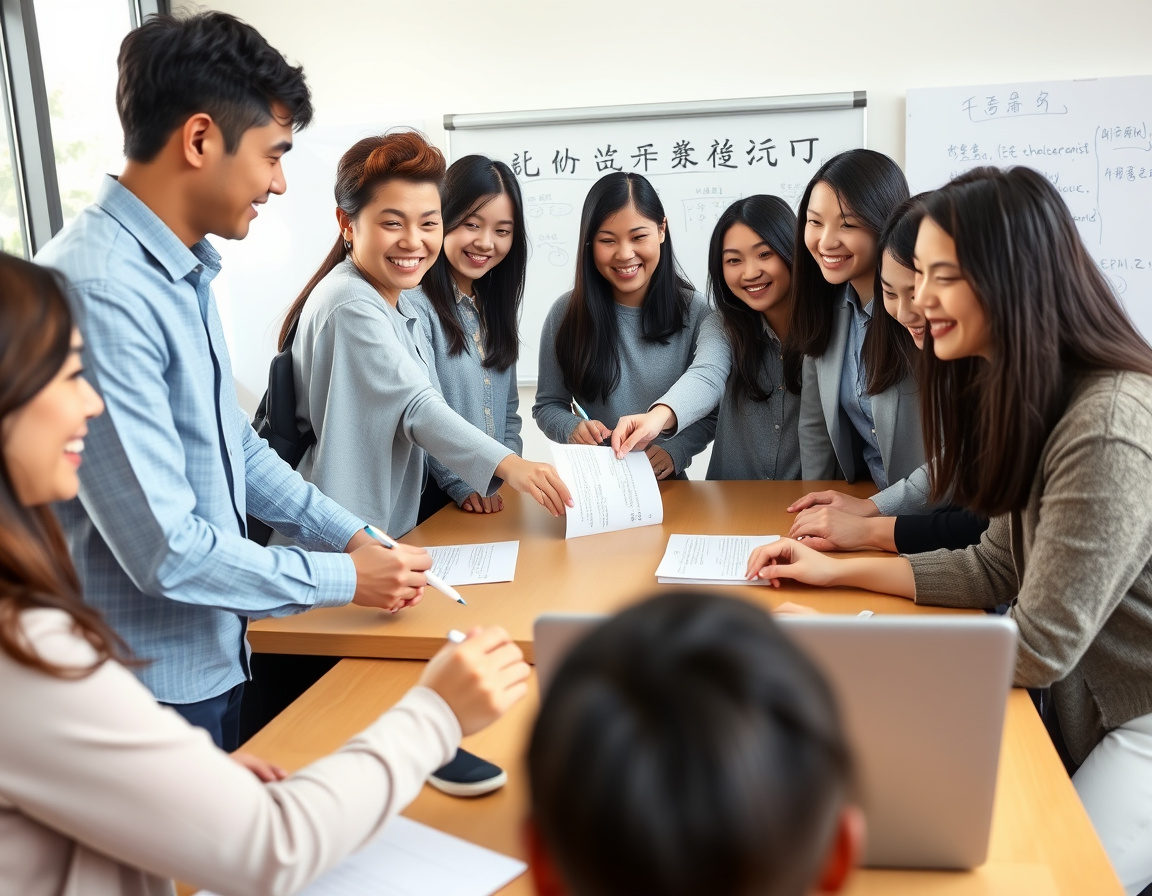 学生合作签约时刻