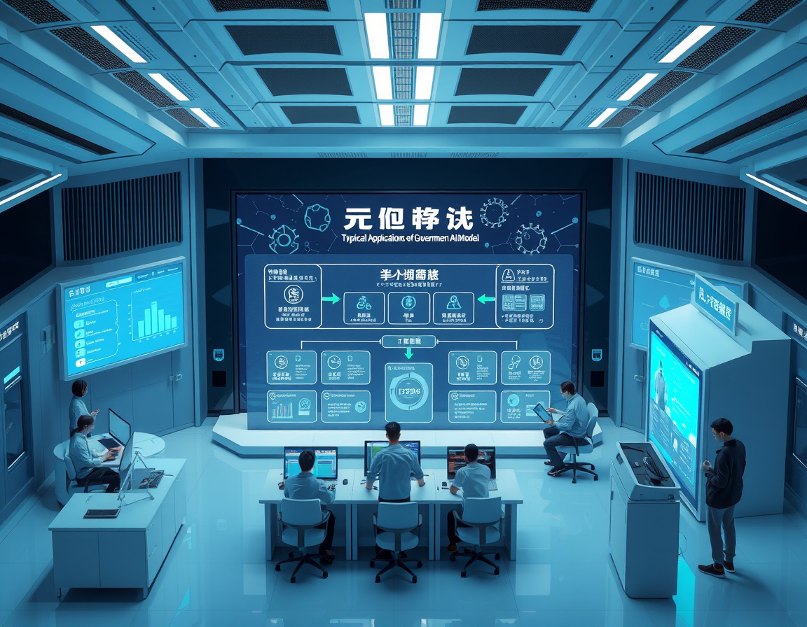 政务大模型典型应用示意图