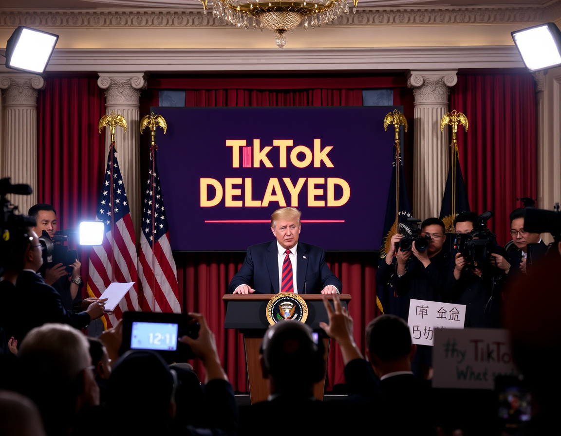 特朗普宣布TikTok禁令延期