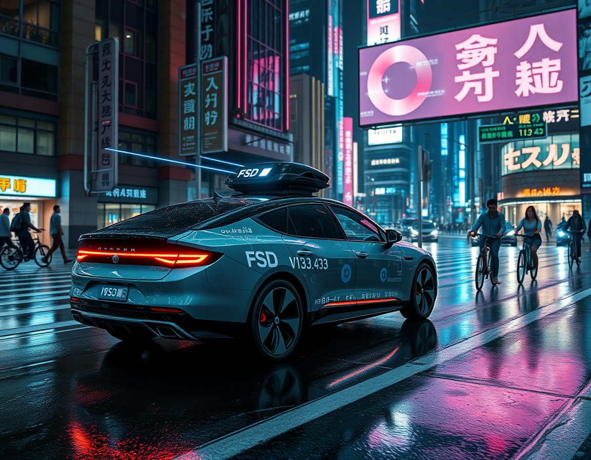 FSD V13.3无监督测试场景