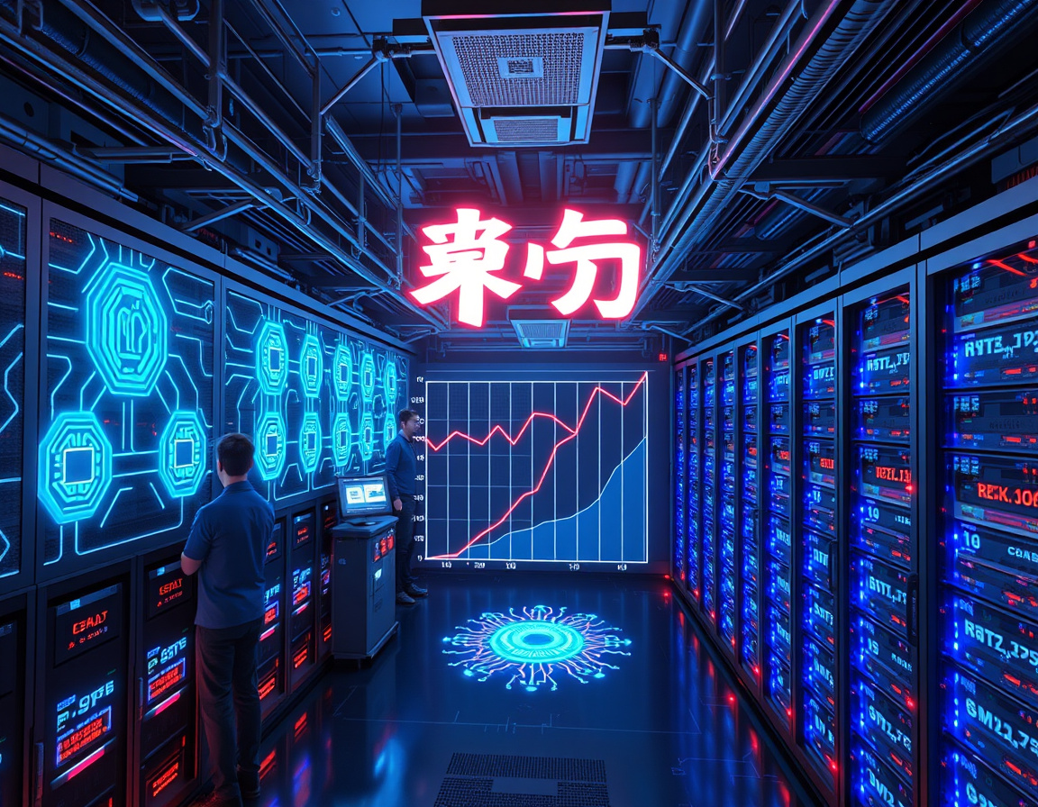 大模型训练与芯片算力协同图