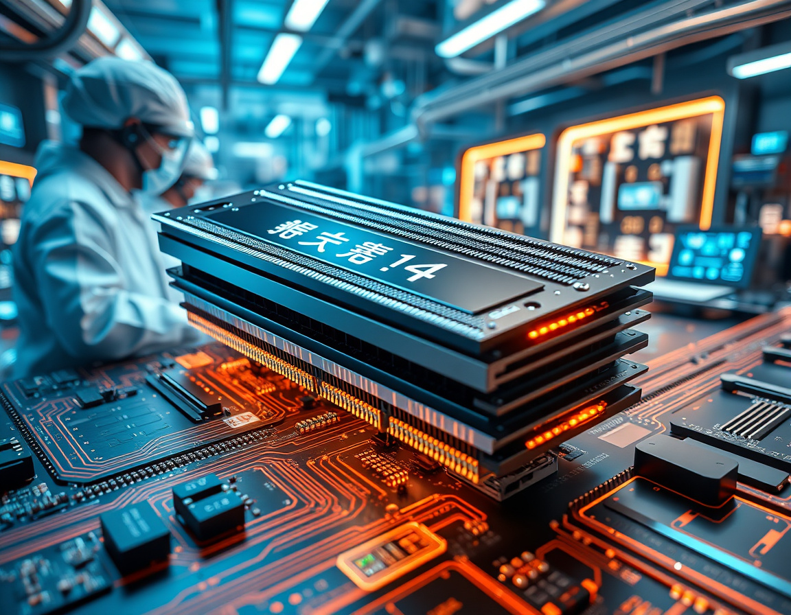 HBM4内存技术示意