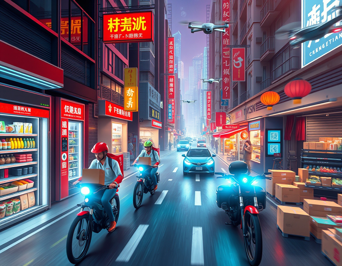 即时零售激增示意图