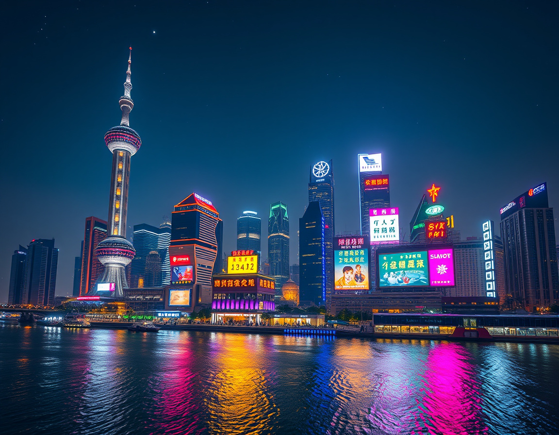 上海国际金融中心夜景