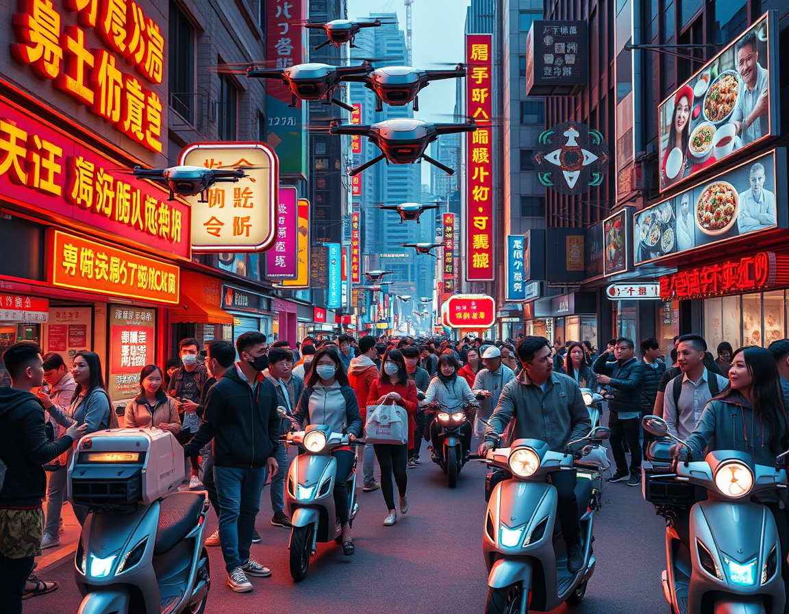 2025年外卖订单激增