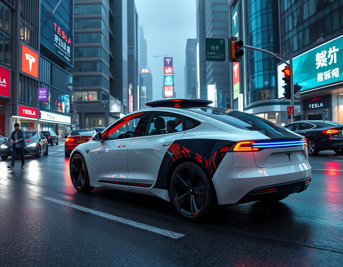 特斯拉Robotaxi工作原理示意图