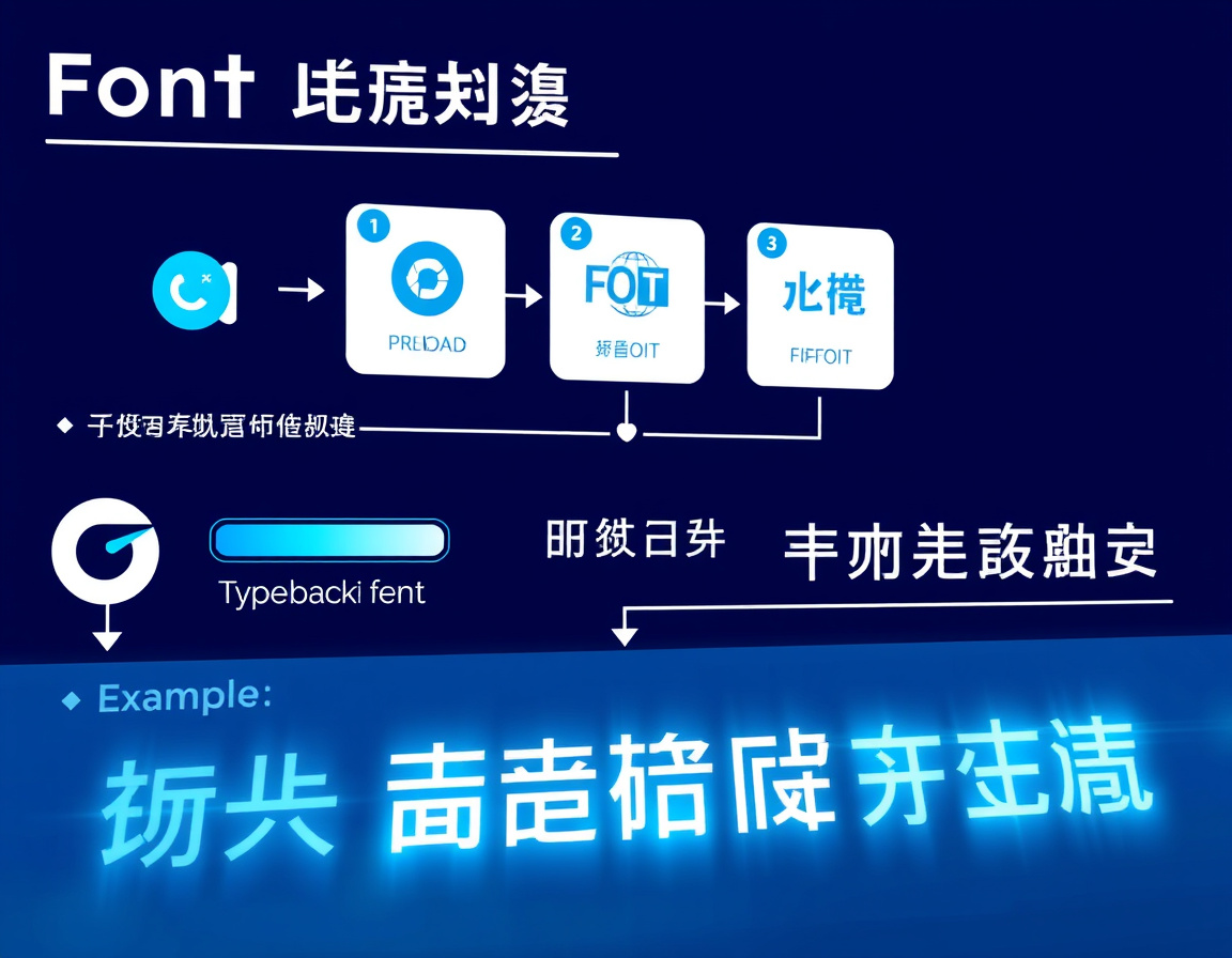 字体加载策略示意图
