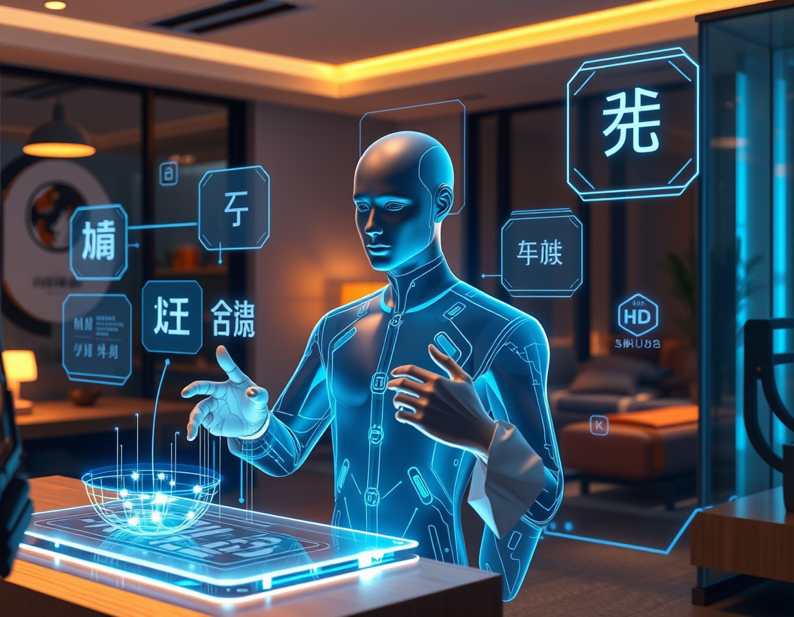 未来智能助手的示意图