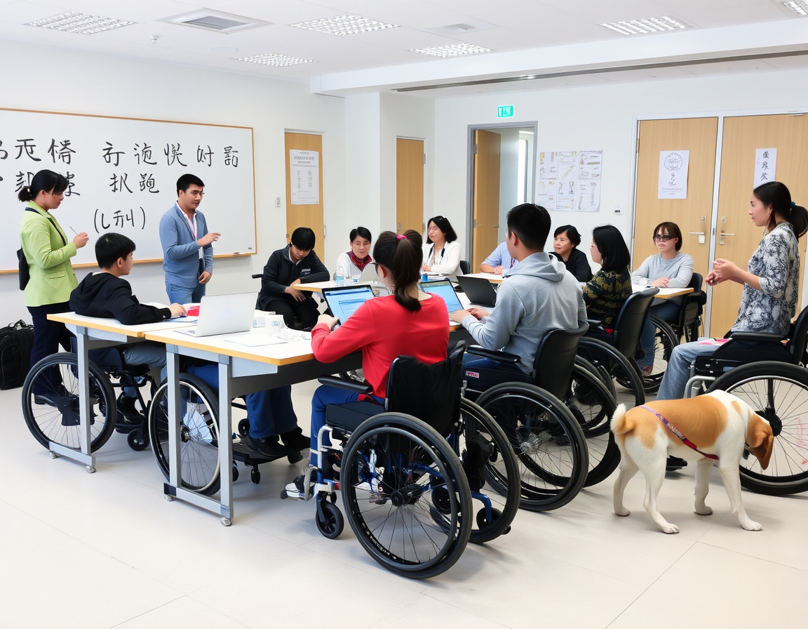 残疾人创业培训现场