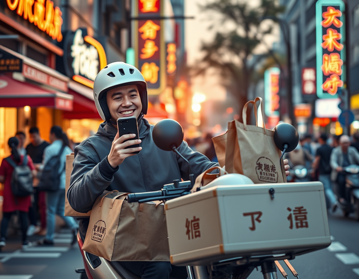 骑手们日收入翻番