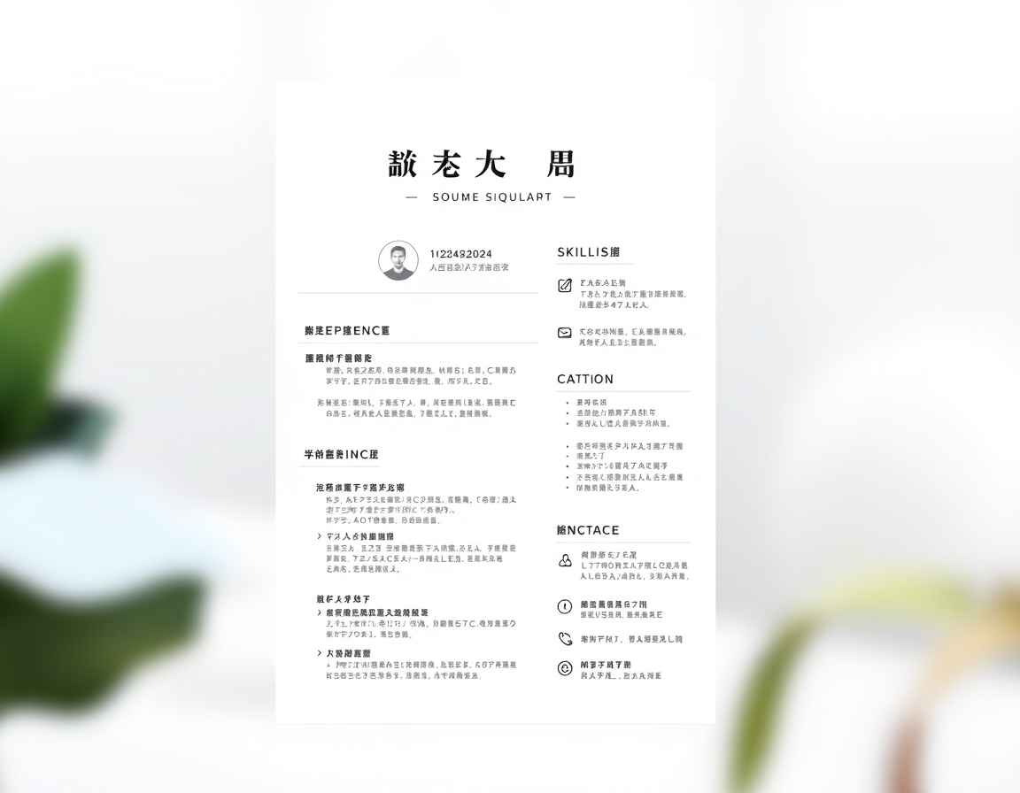 个性化简历示意图