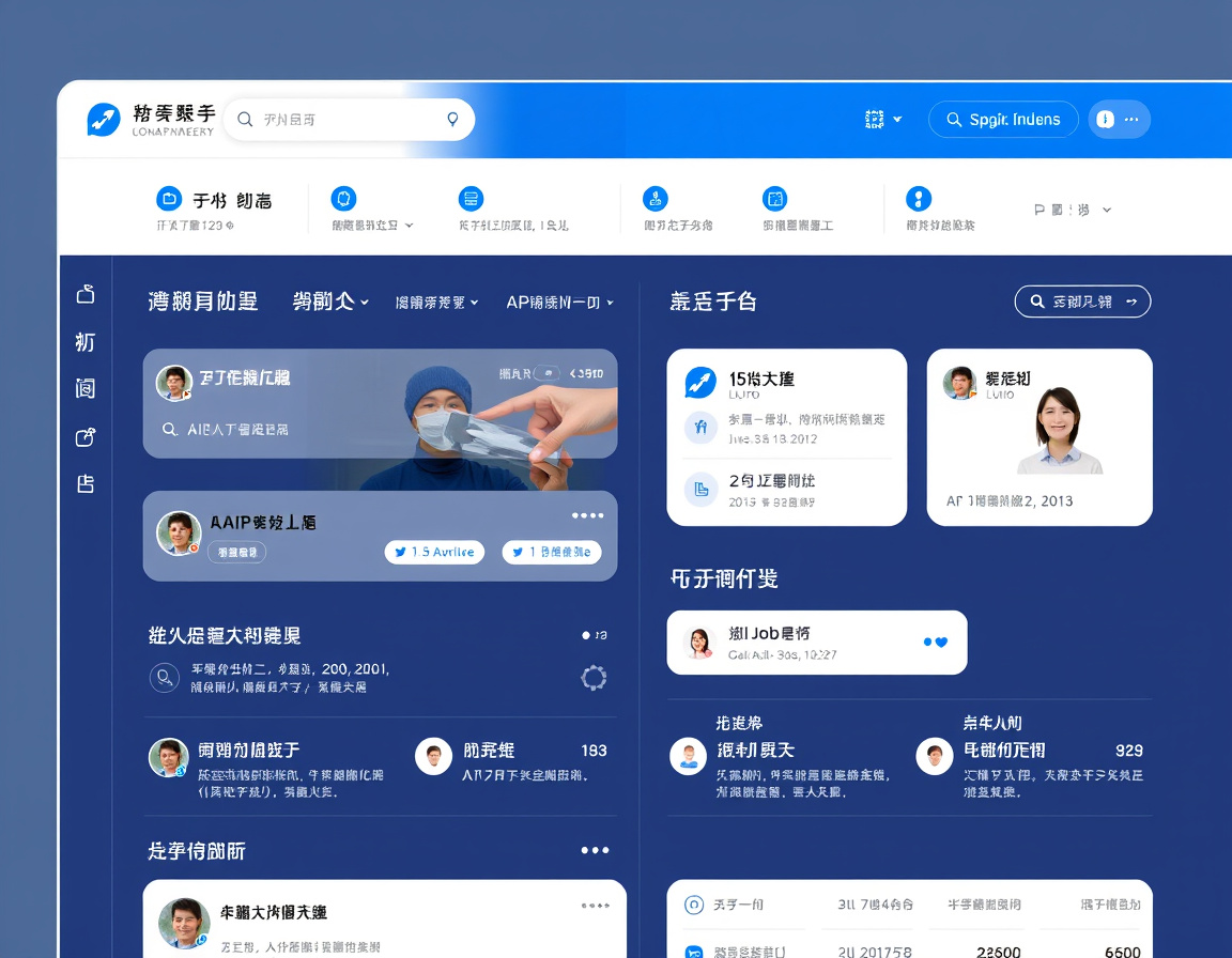智能求职平台操作界面