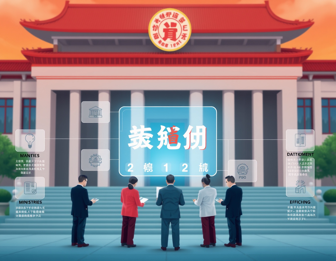 国务院重组示意图