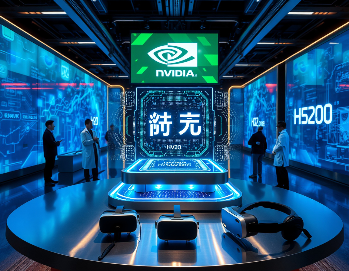英伟达H20芯片展示