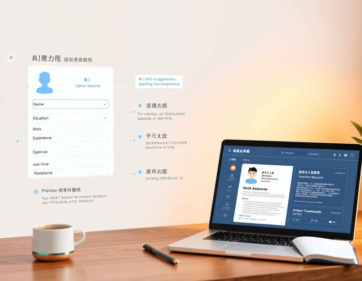 AI简历生成器界面展示