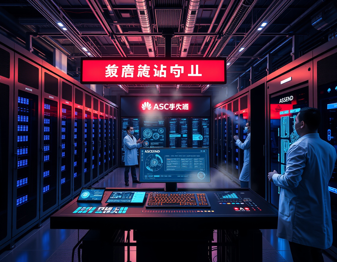 华为昇腾AI集群展示