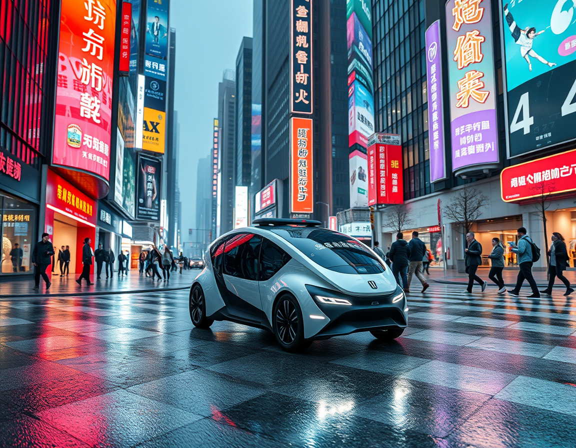 深圳街头无人驾驶Robotaxi实景