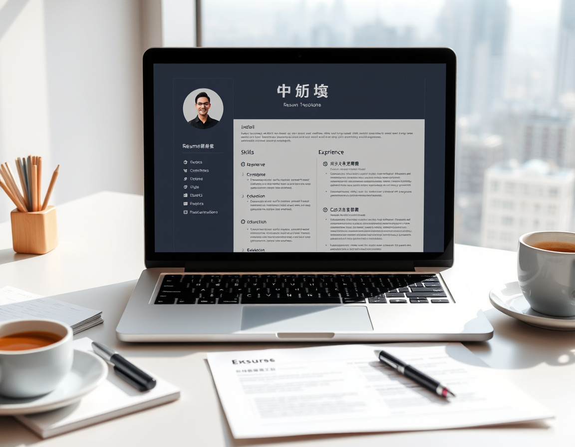 个性化简历定制示意