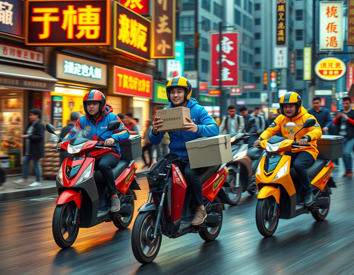 中国外卖市场三强争霸