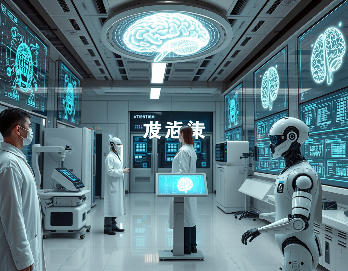 未来AI技术实验室的想象图