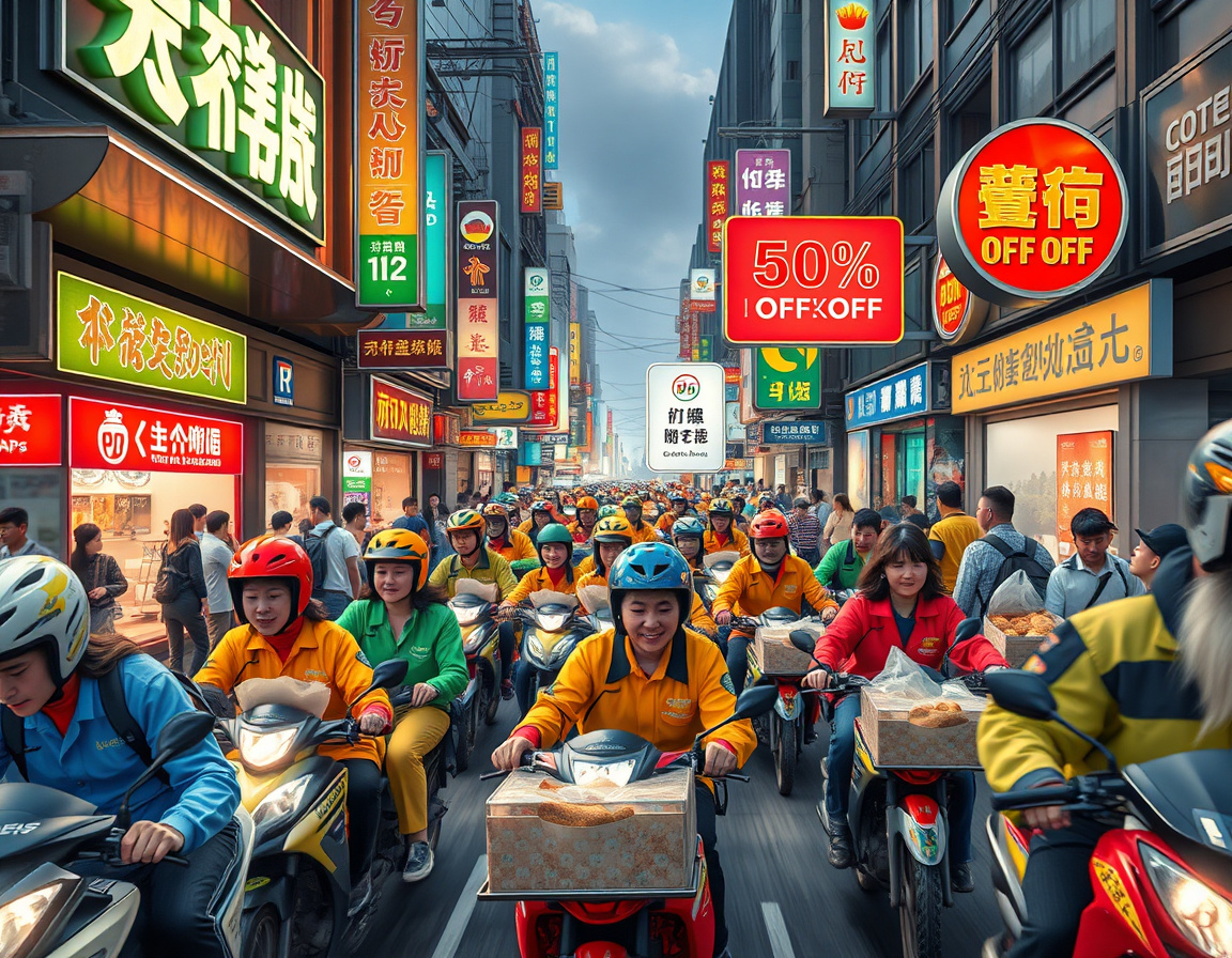 外卖大战补贴狂潮现场