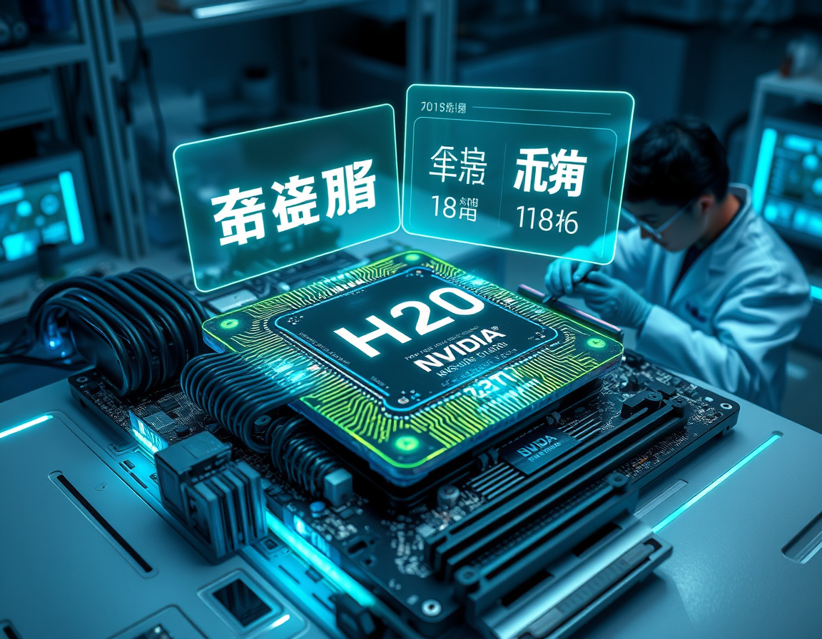 英伟达H20芯片图示