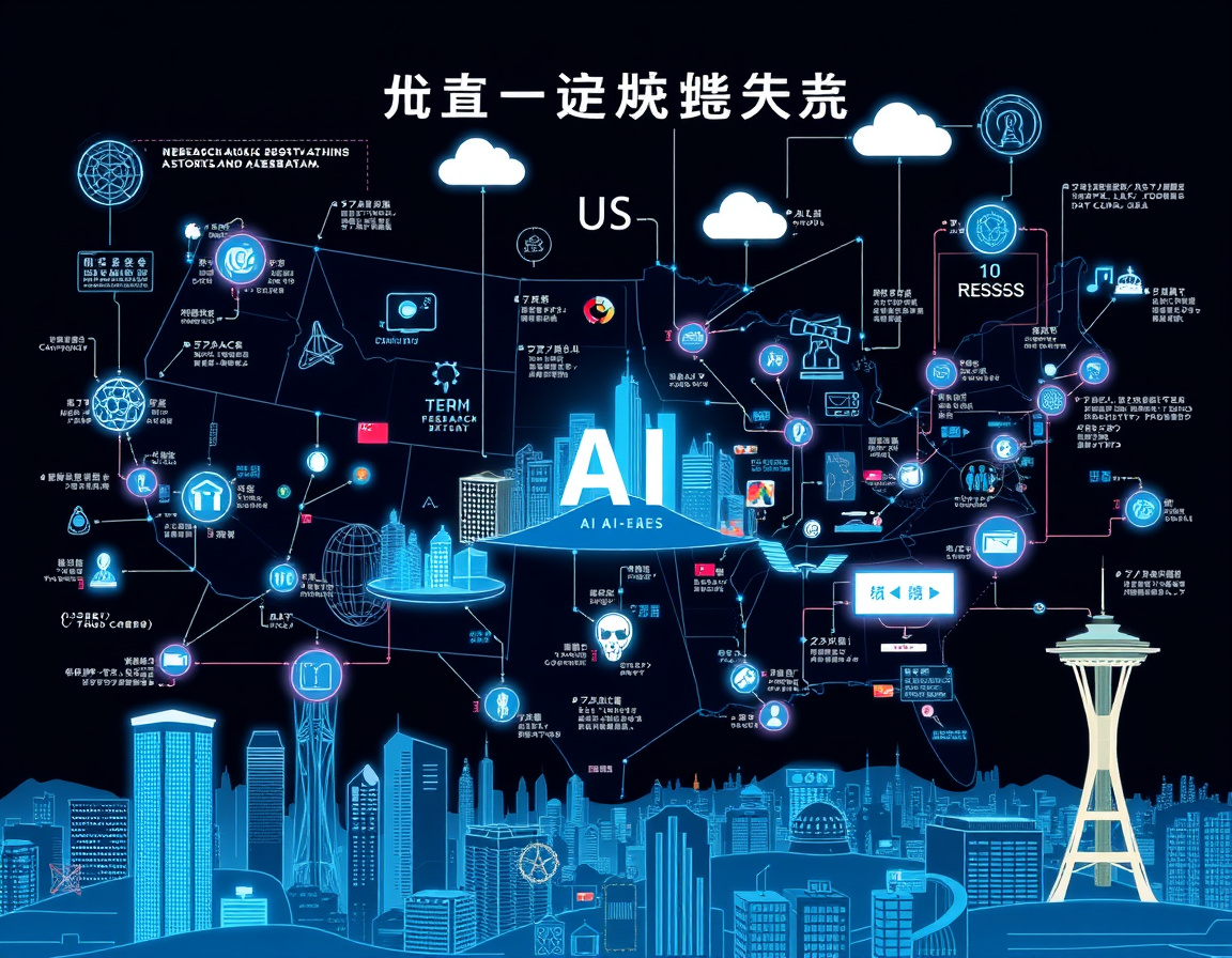 美国AI技术生态示意图
