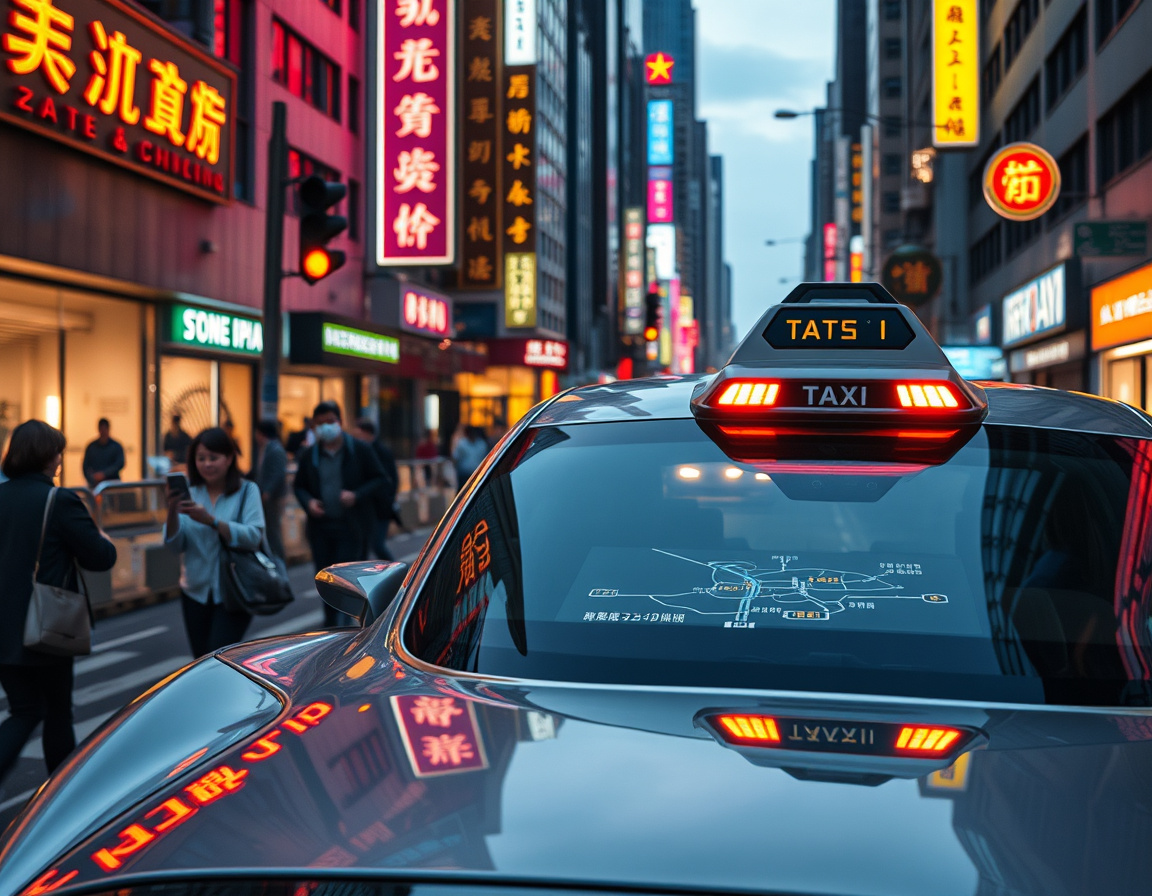 自动驾驶出租车示意图