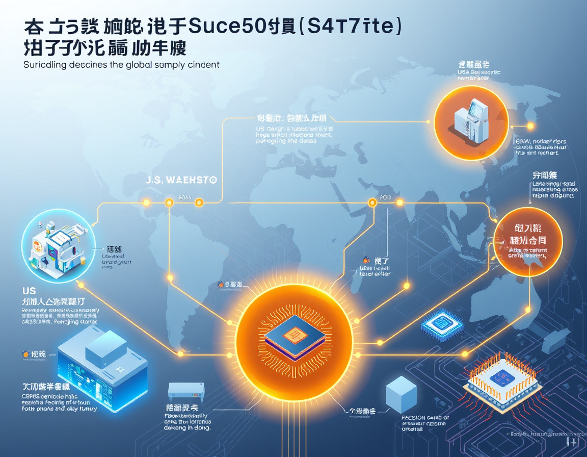 全球芯片产业链示意