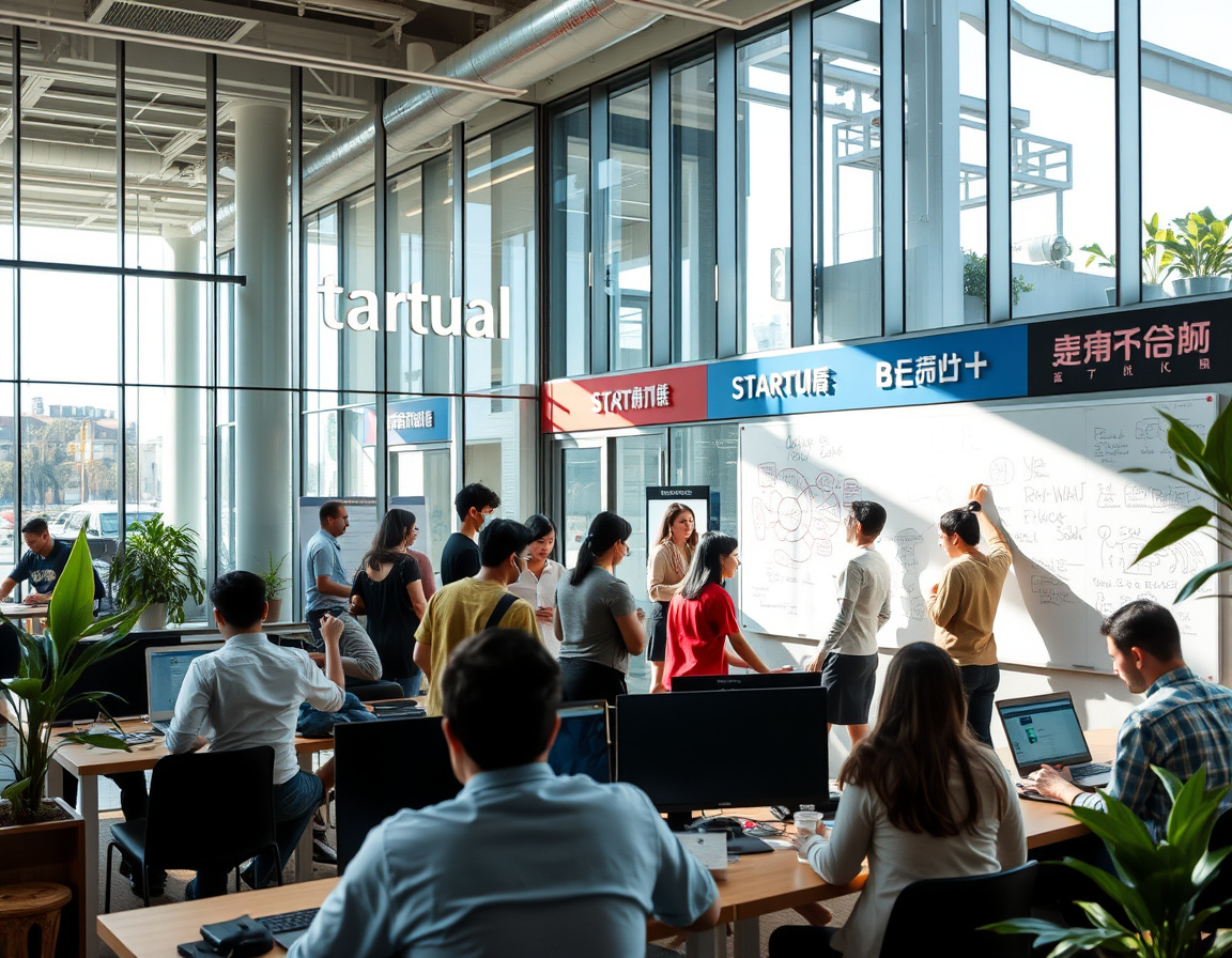 硅谷科技园区内的创业气息