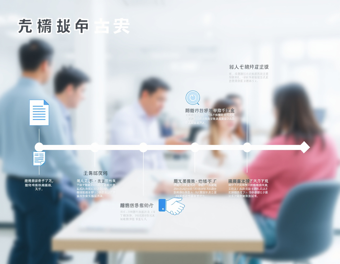 招聘流程时间轴视图