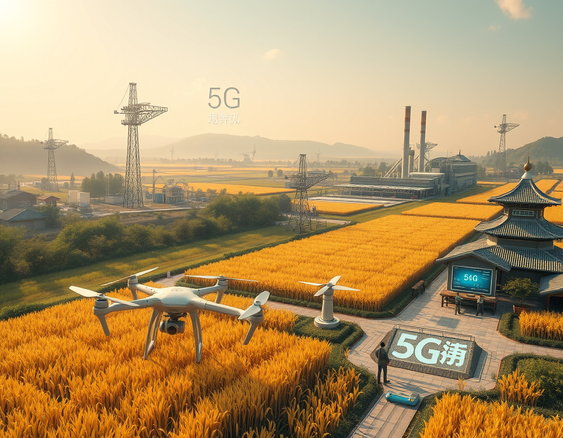 5G技术助力乡村振兴与制造业升级