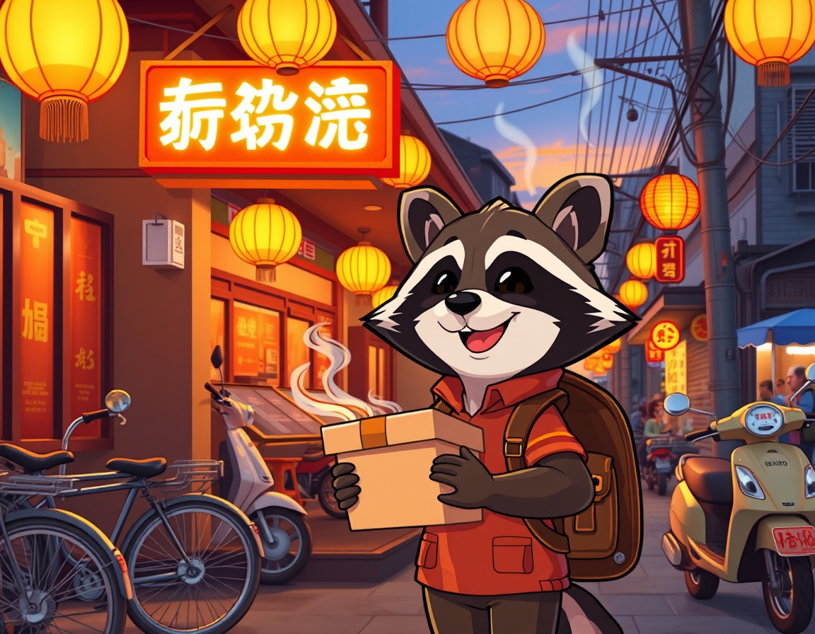 浣熊食堂配送场景