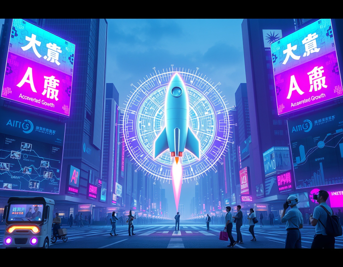 AI商业化加速示意图
