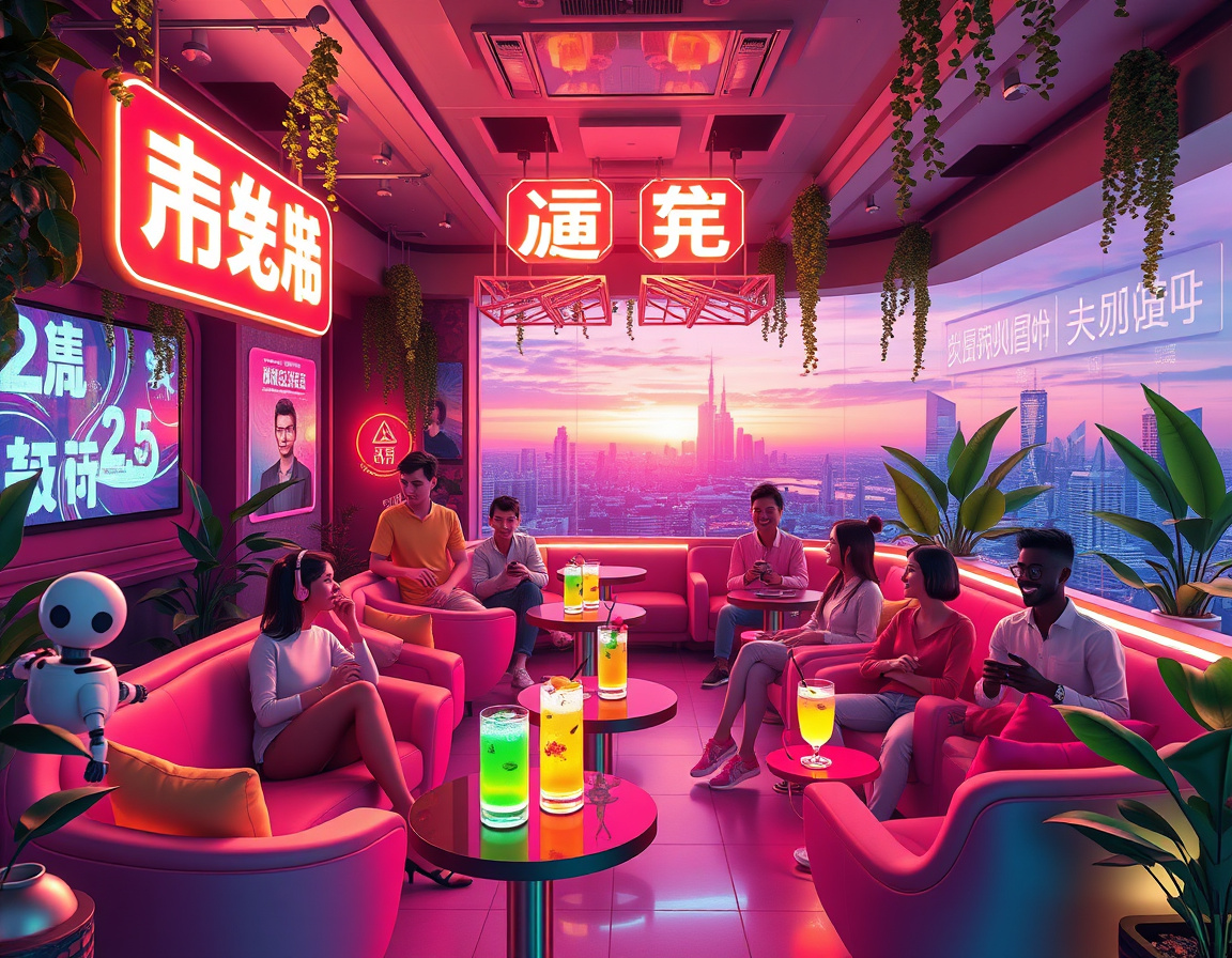 倍甜空间-虚拟社交场景示意