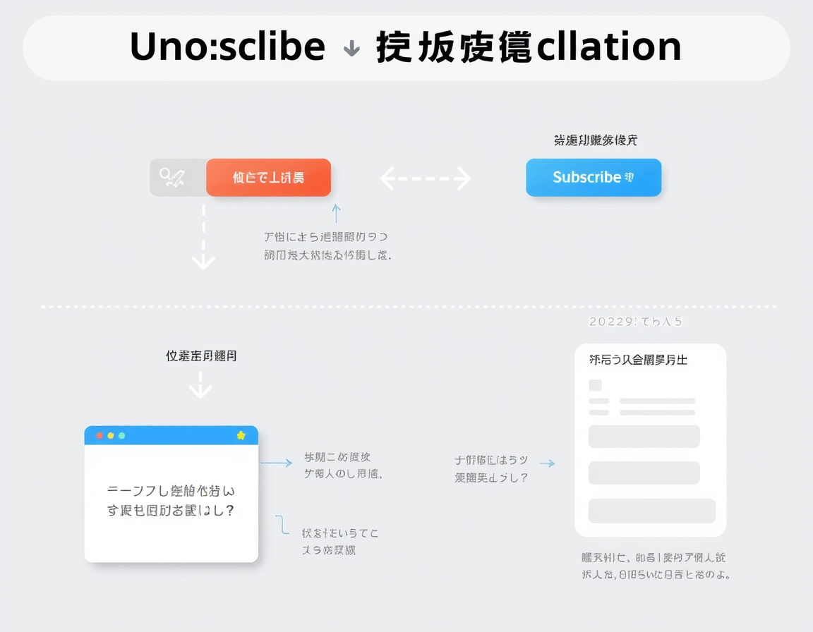 退订与订阅反馈机制示意