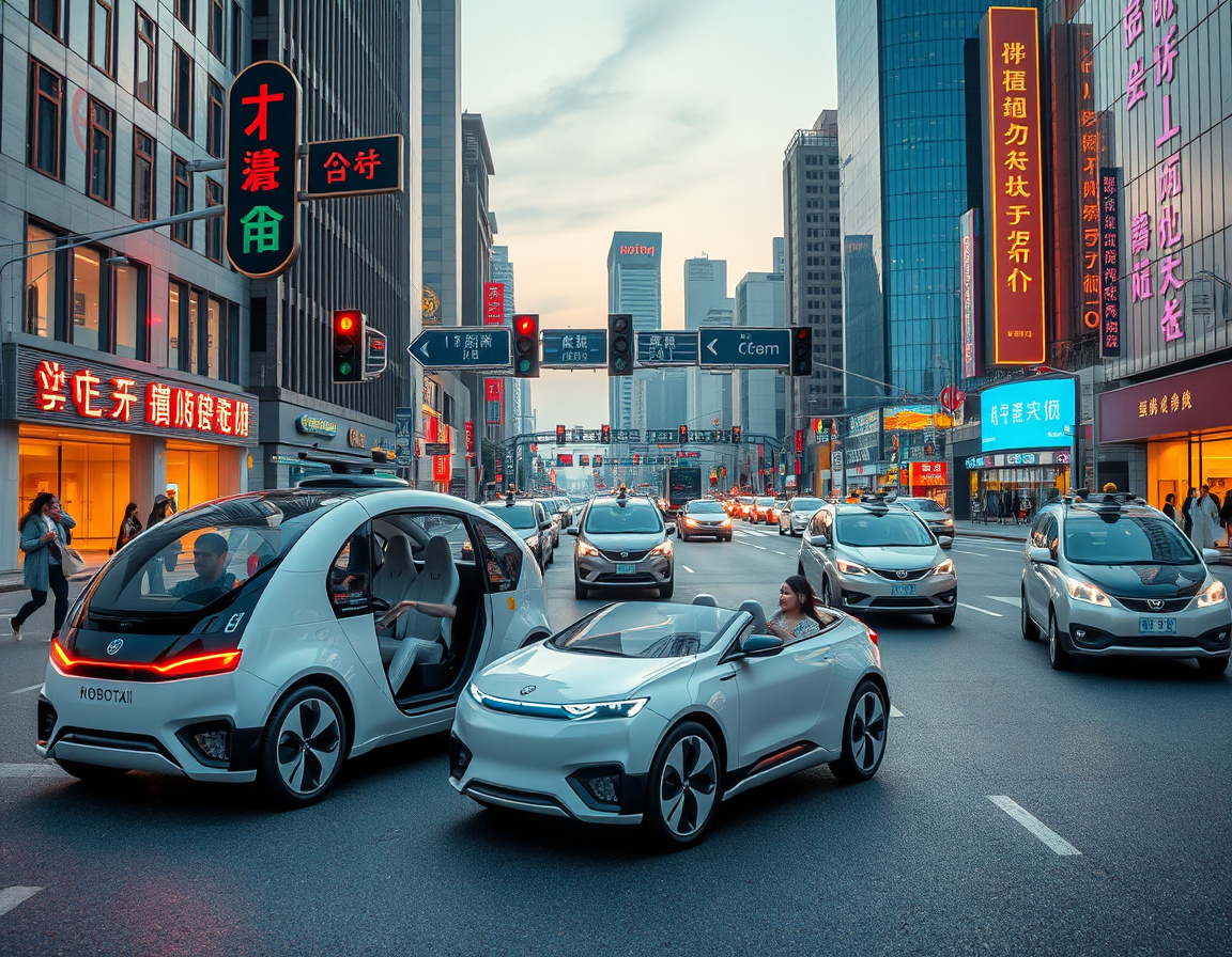 中国自动驾驶示范区的Robotaxi