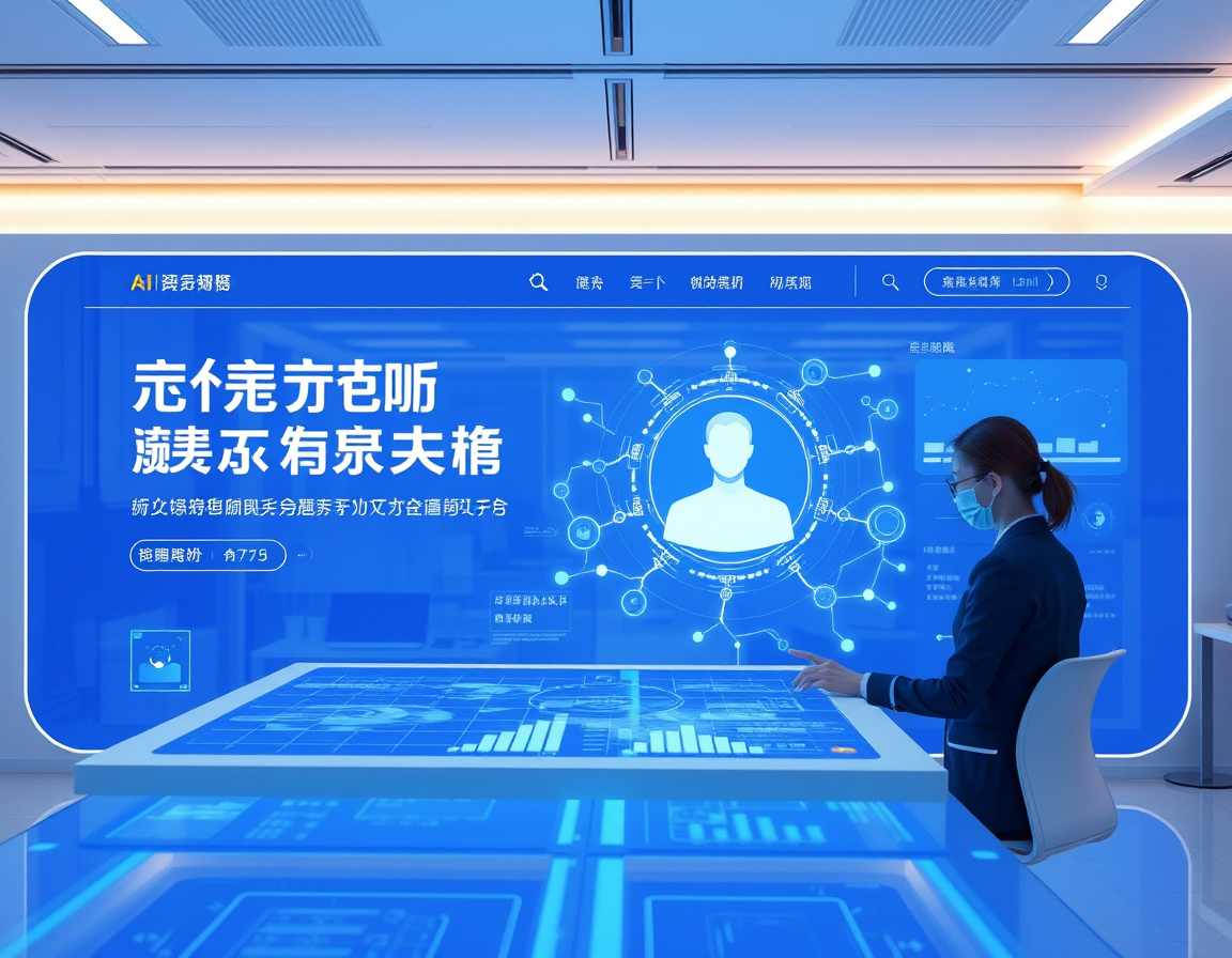 Web AI智能交互界面示意