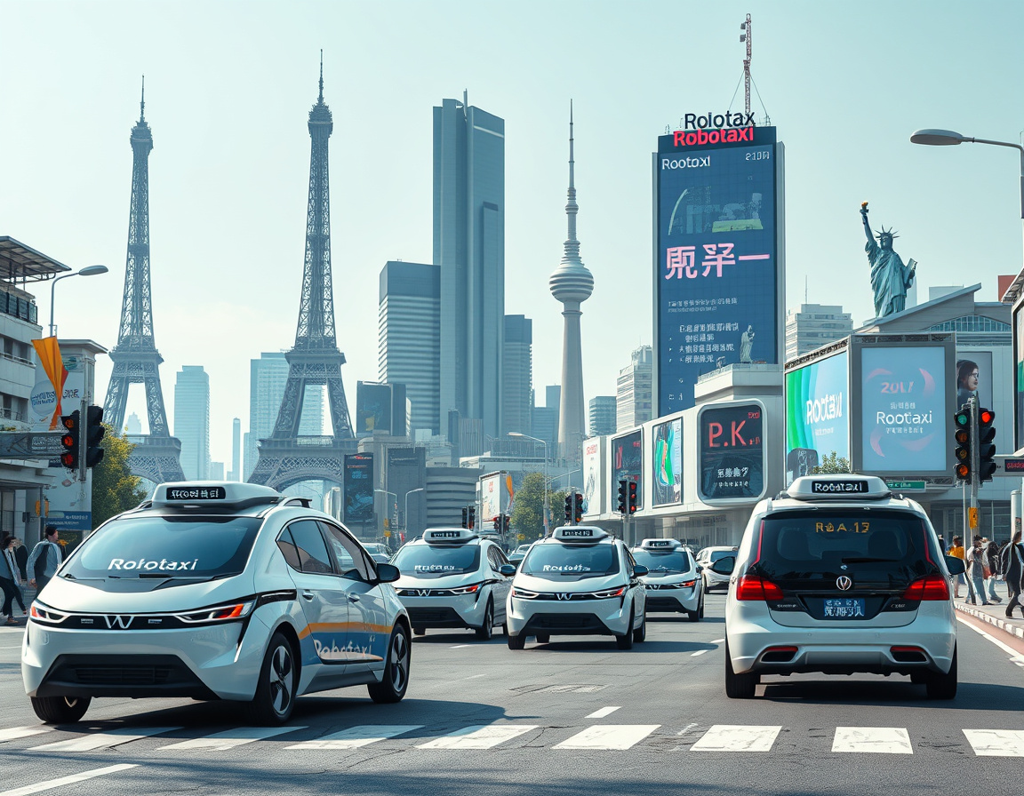 全球Robotaxi布局示意图