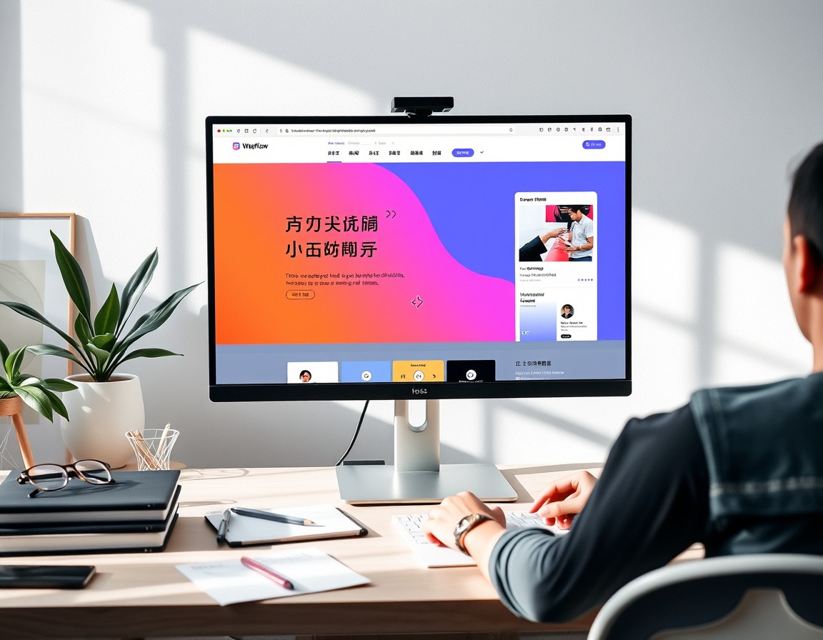 Webflow设计界面展示