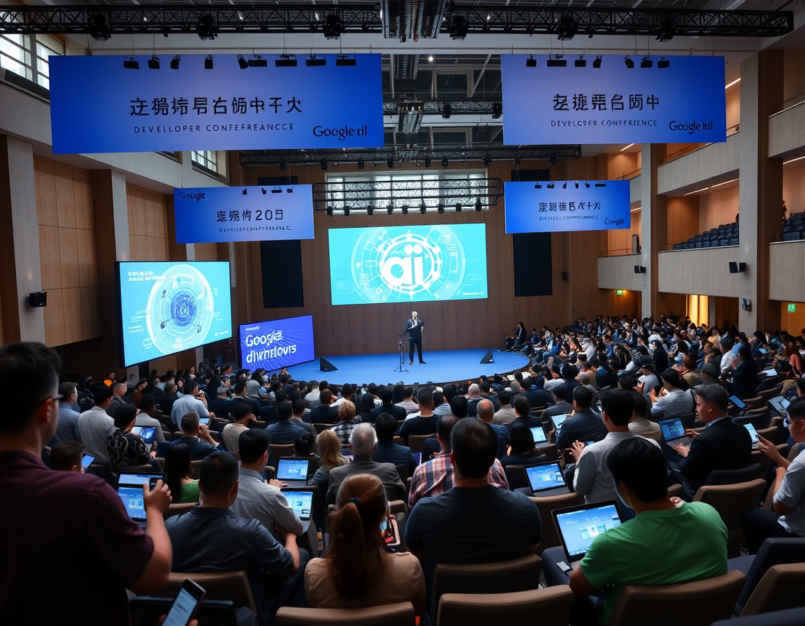 Google开发者大会现场气氛