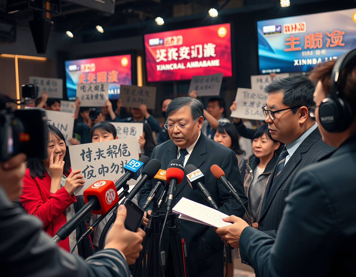 辛巴退网新闻现场