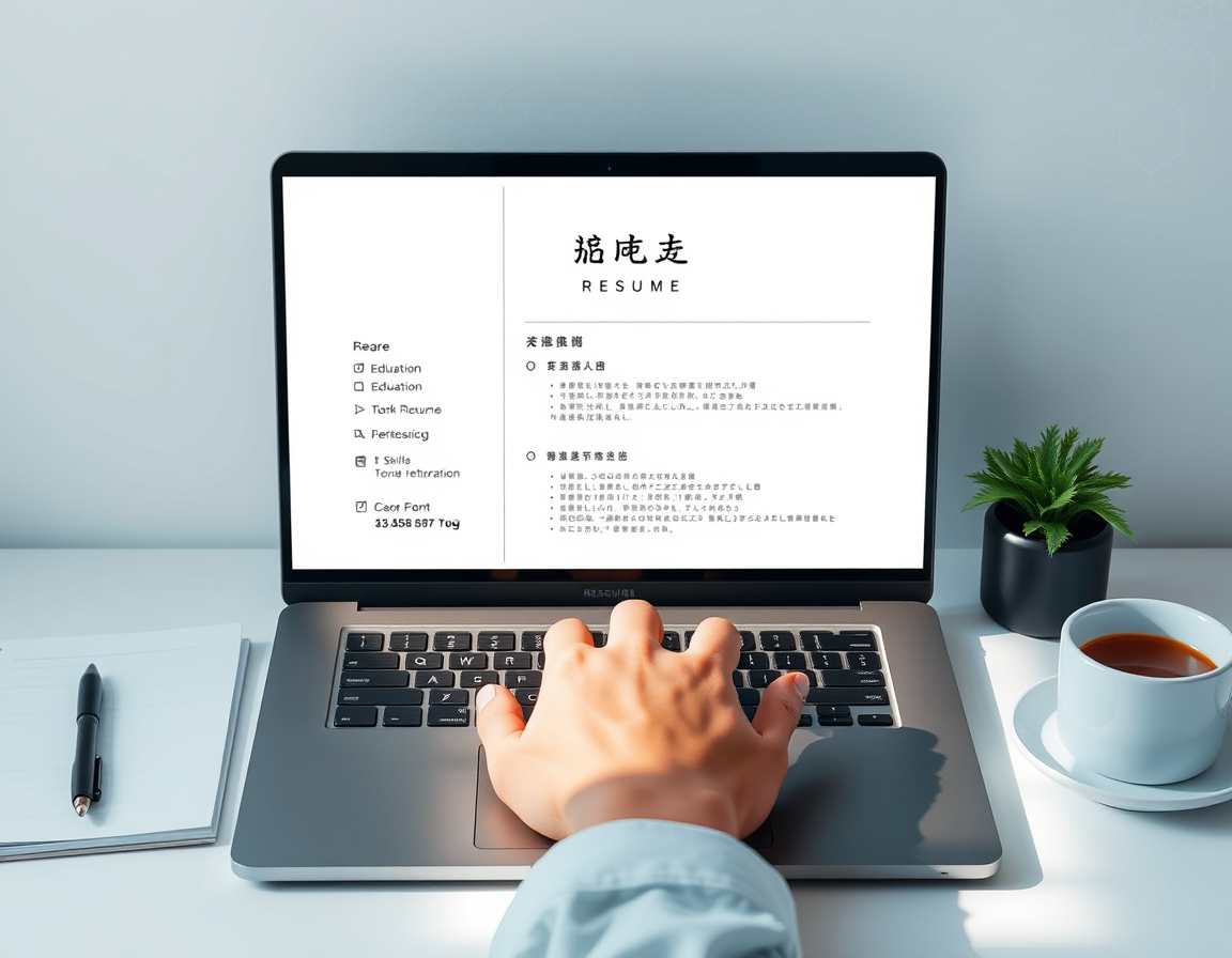 智能简历制作示意