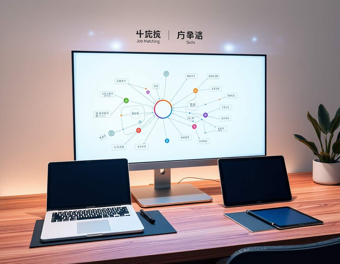 简历与AI技能匹配示意图