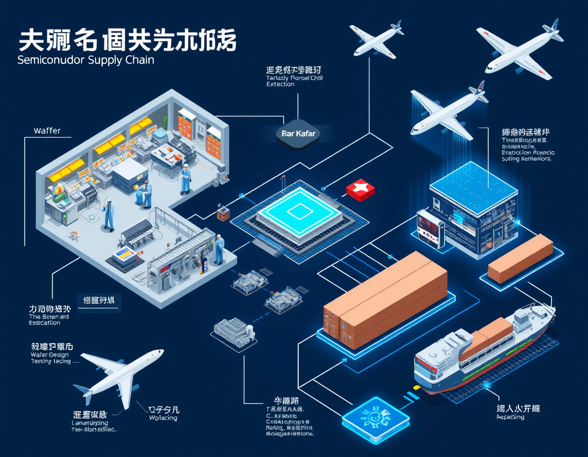 芯片供应链示意图