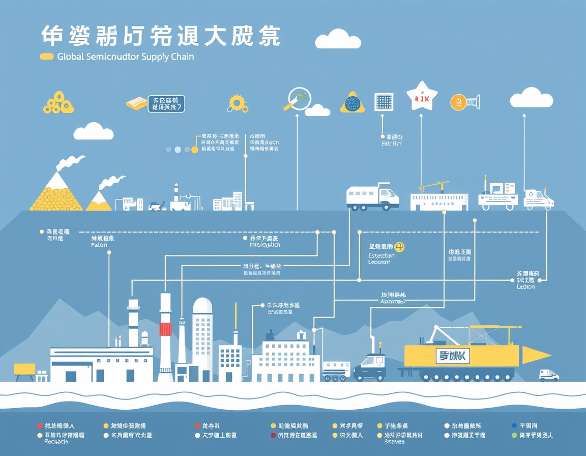 全球芯片供应链示意图