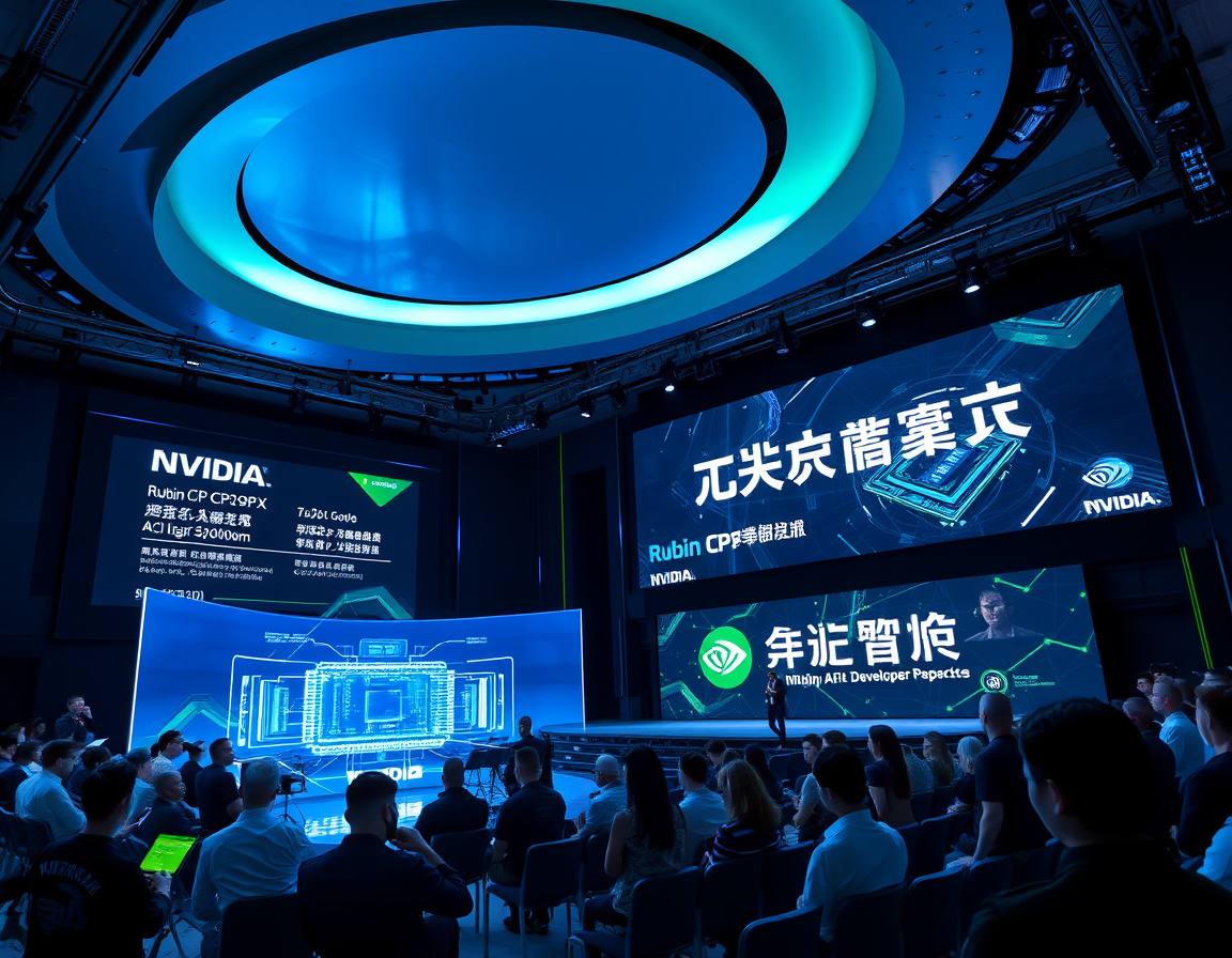 英伟达Rubin CPX芯片发布会现场