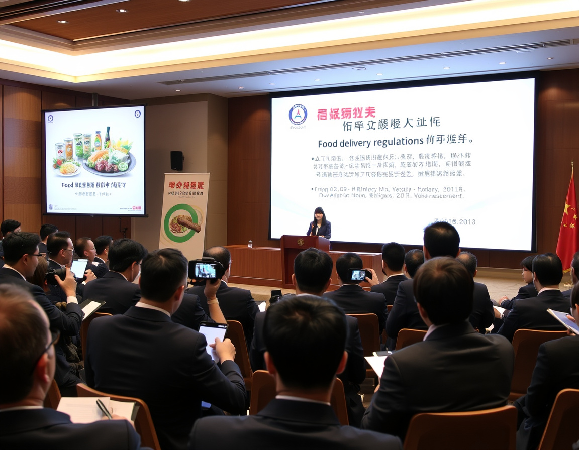 外卖新规发布会现场