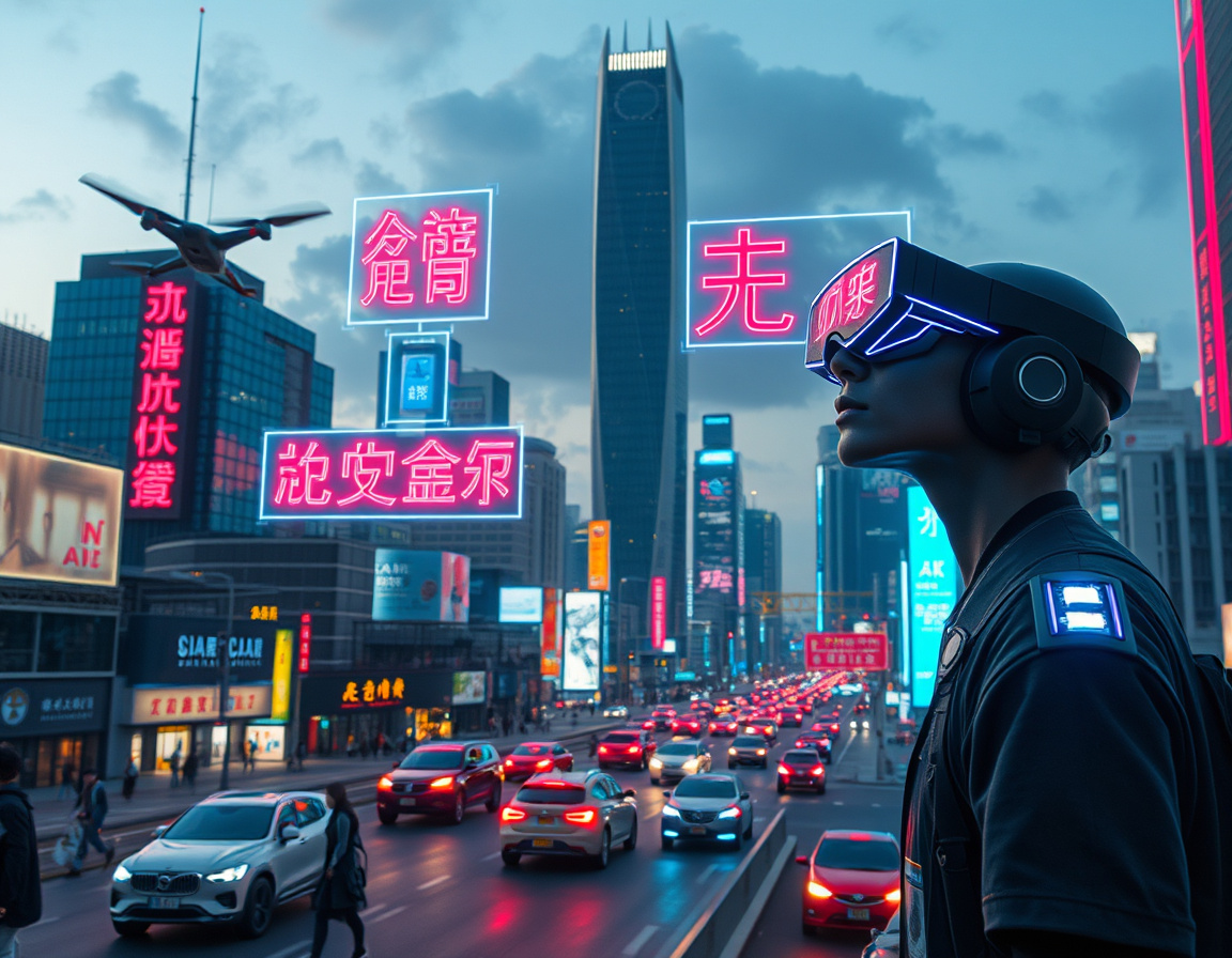 AI视频生成未来场景示意