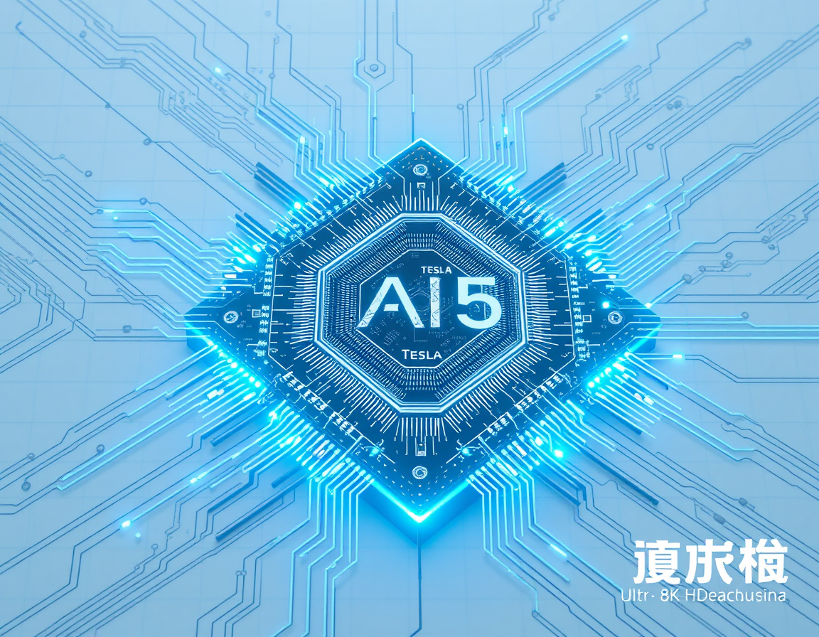 特斯拉AI5芯片的设计示意图